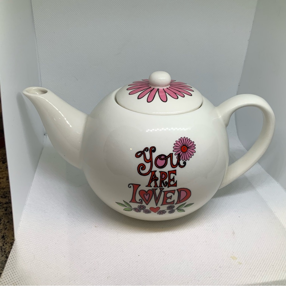 Lorrie Veasey Ceramic Teapot  "You Are Loved" Enesco - Picture 2 of 8